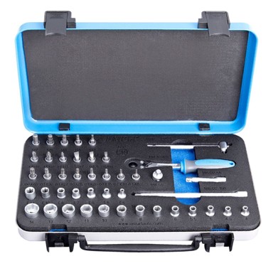 UNIOR Set nasadnih ključeva 188B, 1/4", u metalnoj kutiji